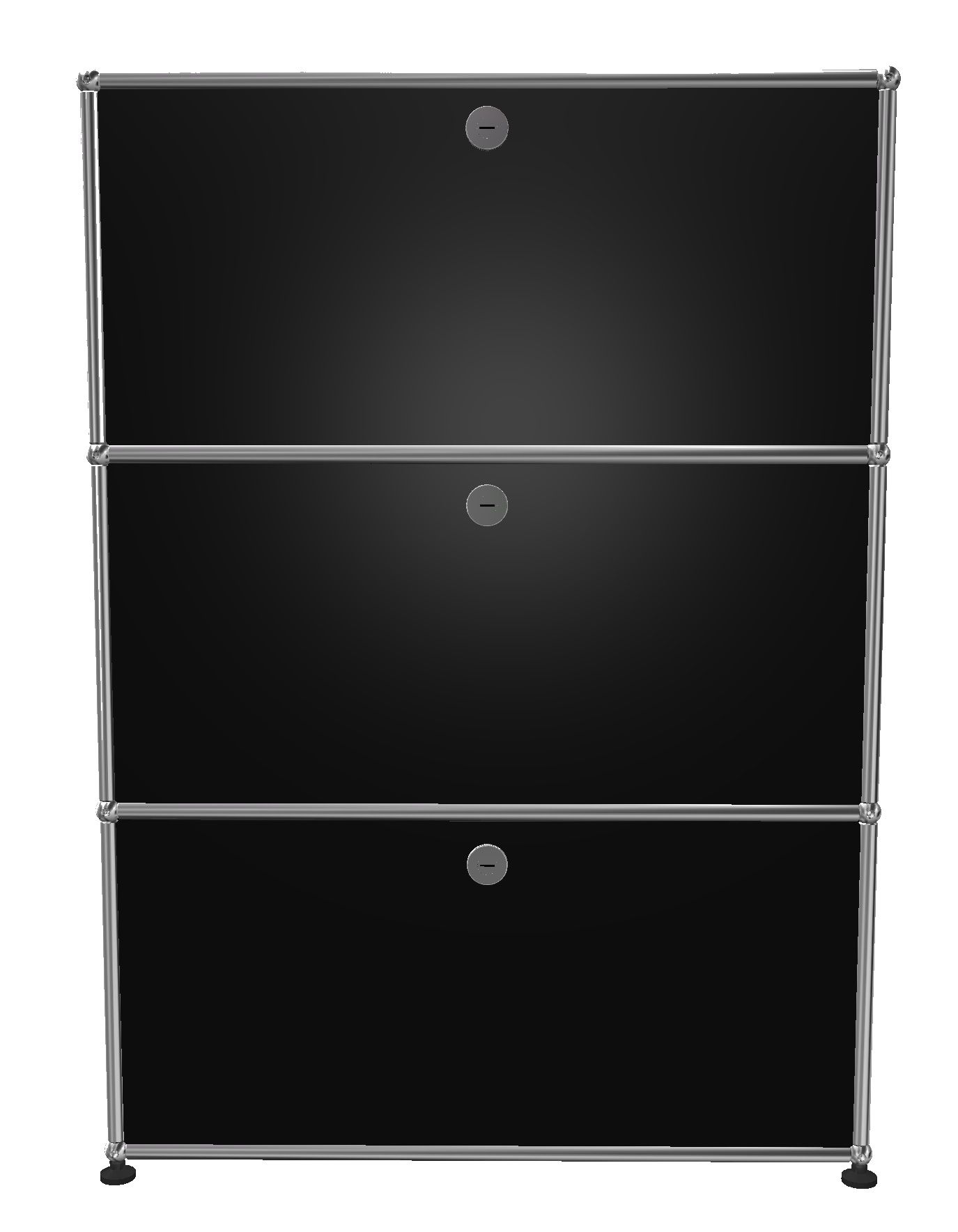 USM Haller Highboard 3 volets Noir graphite - LIVRAISON RAPIDE   